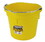 Behlen P20FBYELLOW Flat Back Plastic Bucket - Yellow -20 Quart - Each, Price/Each
