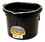 Behlen P8FBBLACK Flat Back Plastic Bucket - Black - 8 Quart - Each, Price/Each