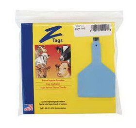 Behlen 700 2500-368 One-Piece Cow Ear Tags Blank Blue 25 Count