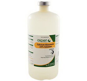 Aspen Vets 16691651 Calcium Gluconate 23% 500 Ml