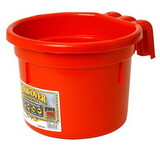 Behlen CPHRED Hook Over Feed Pail - 8 Quart - Red - Each
