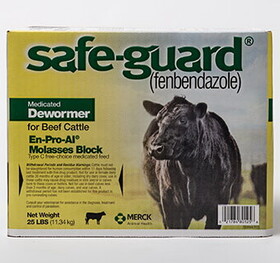 Merck Animal Health 069291 Safe-Guard&#174; En-Pro-Al&#174; Molasses Block 25 Lb