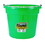 Behlen P20FBLIMEGREEN Flat Back Plastic Bucket - Lime Green -20 Quart - Each, Price/Each