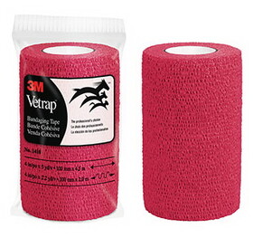 Behlen 1410R 3M&#153; Vetrap&#153; Bandaging Tape - Red - 4In X 5Yd - Each