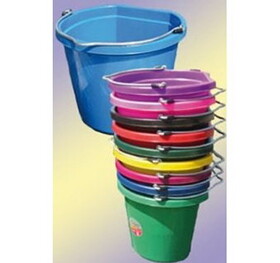 Behlen 1302012 Flatback Bucket - 20 Quart - Hot Pink - Each