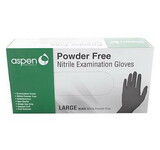 Behlen 19156852 Powder Free Nitrile Exam Glove Black Large 100 Count Box