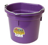 Behlen P20FBPURPLE Flat Back Plastic Bucket - Purple -20 Quart - Each