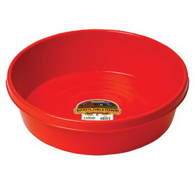 Behlen P3RED Plastic Utility Pan - 3 Gallon - Red - Each
