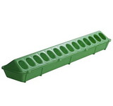Behlen 820LIMEGREEN Plastic Flip Top Poultry Ground Feeder - 20In - Lime Green - Each