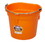 Behlen P20FBORANGE Flat Back Plastic Bucket - Orange -20 Quart - Each, Price/Each
