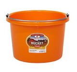 Behlen P8ORANGE Plastic Bucket - 8 Quart - Orange - Each