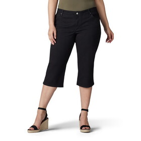 Lee 103192101 Relaxed Fit Capri - Black