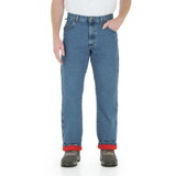 Wrangler 1033213SW Rugged Wear Thermal Jean - Stonewash / Red
