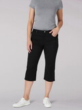 Lee 103377201 Relaxed Fit Capri - Black