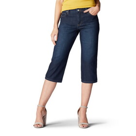 Lee 103377231 Relaxed Fit Capri - Lagoon