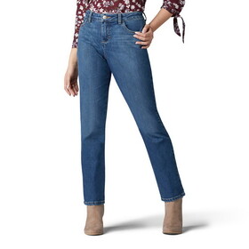 Lee Petite Relaxed Fit Instantly Slims Straight Leg Jean - High Rise