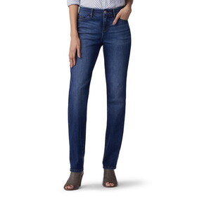 Lee 103408564 Missy Relaxed Fit Instantly Slims Straight Leg Jean - High Rise - Royal Chakra
