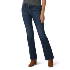 Lee 10352252V Petite Regular Fit Bootcut Jean - Mid Rise - Compass