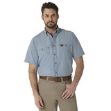 Wrangler 103W531BL RIGGS WORKWEAR Chambray Work Shirt - Light Blue