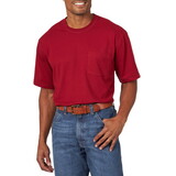 Wrangler 103W701CR RIGGS WORKWEAR Short Sleeve Graphic T-Shirt - Currant Red