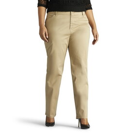 Lee 104850378 Plus Relaxed Fit Straight Leg Pant - Flax