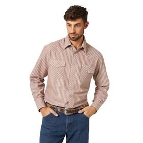 Wrangler 1075201AA Sport Western Snap Shirt - Long Sleeves (Regular Sizes) - Stripe