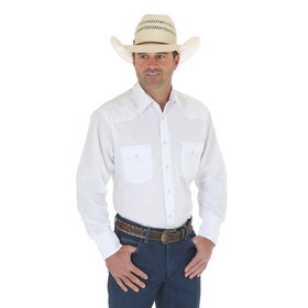 Wrangler 1075221WH Sport Western Snap Shirt - White