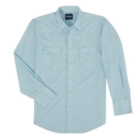 Wrangler 1075222BL Sport Western Snap Shirt - Blue