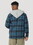 Wrangler 112317239 Riggs Workwear Flannel Hooded Jacket - Blue