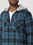 Wrangler 112317239 Riggs Workwear Flannel Hooded Jacket - Blue