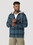 Wrangler 112317239 Riggs Workwear Flannel Hooded Jacket - Blue