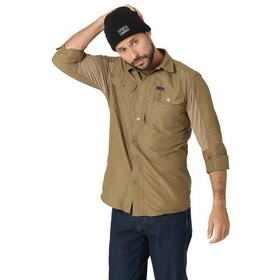 Wrangler 112323434 ATG -x- Mix Material Long Sleeve Shirt - Kangaroo