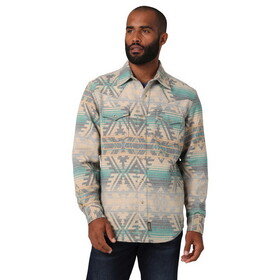 Wrangler 112330767 Retro Premium Long Sleeve Snap Shirt - Modern Fit - Multi