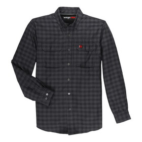 Wrangler 112333554 Riggs Workwear Technical Long Sleeve Work Shirt - Grey