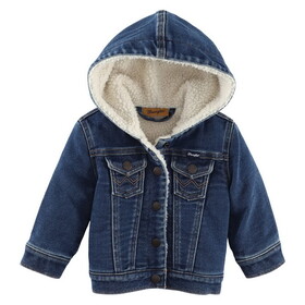 Wrangler 112335833 Baby Girl Jacket - Blue Denim