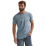 Wrangler 112344127 Year-Round Short Sleeve T-Shirt - Regular Fit - Ashley Blue Heather