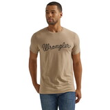 Wrangler 112344128 Year-Round Short Sleeve T-Shirt - Regular Fit - Trench Coat Heather
