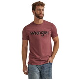 Wrangler 112344135 Year-Round Short Sleeve T-Shirt - Regular Fit - Burgundy Heather