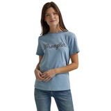 Wrangler 112344165 Retro Year-Round Short Sleeve T-Shirt - Regular Fit - Ashley Blue Heather