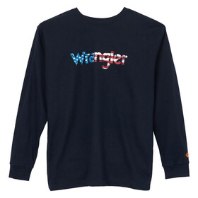 Wrangler 112344184 FR Flame Resistant Graphic Tee - Navy