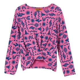 Wrangler 112344189 Girls Shirt - Pink/Blue