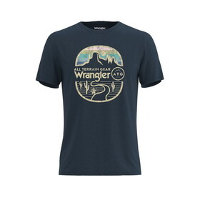 Wrangler 112345444 ATG -x- Short Sleeve Lifestyle Shirt - Midnight Navy Heather