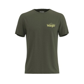 Wrangler 112345464 ATG -x- Short Sleeve Lifestyle Shirt - Deep Lichen Green Heather