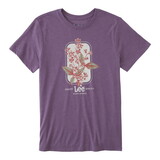 Lee 112347007 Short Sleeve Graphic T-Shirt - Regular Fit - Grapeade Heather