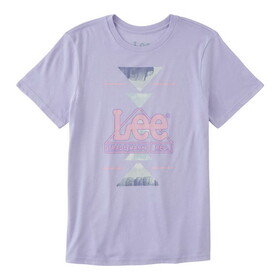 Lee 112347009 Short Sleeve Graphic T-Shirt - Regular Fit - Pastel Lilac Heather