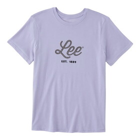 Lee 112347029 Short Sleeve Graphic T-Shirt - Regular Fit - Pastel Lilac Heather