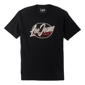 Lee 112347074 Graphic Knit Short Sleeve Shirt - Regular Fit - Jet Black