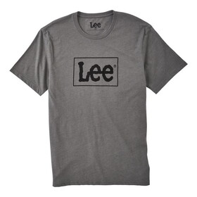 Lee 112347084 Graphic Knit Short Sleeve Shirt - Regular Fit - Graphite Heather