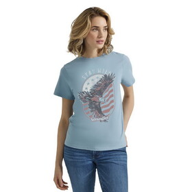 Wrangler Retro Short Sleeve T-Shirt - Regular Fit - Ashley Blue