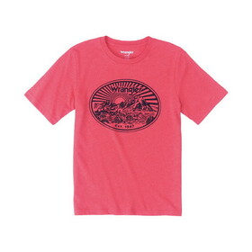 Wrangler Boys Short Sleeve T-Shirt - Molten Lava Heather